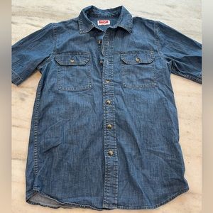 Wrangler denim button down shirt